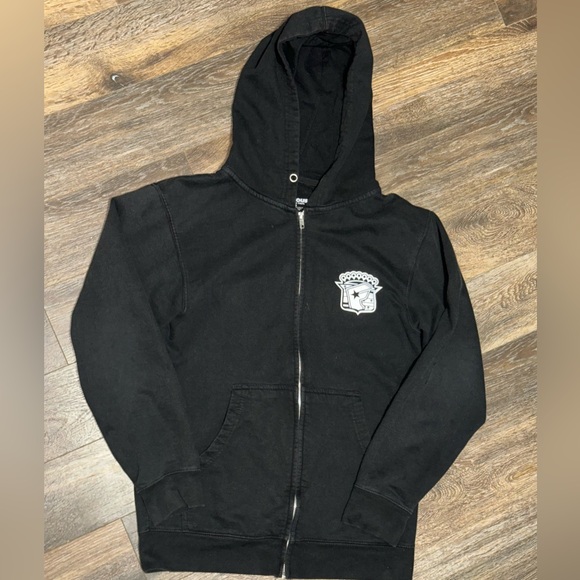 Famous Stars and Straps zip up hoodie black - Picture 2 of 5